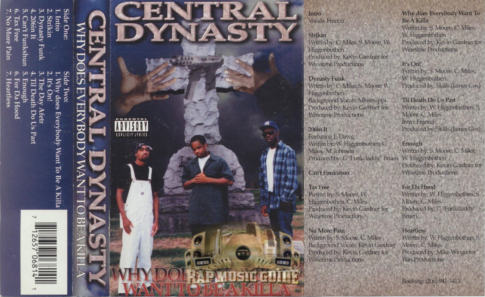 Central Dynasty - Why Does Everybody Want To Be A Killa: Cassette Tape |  Rap Music Guide